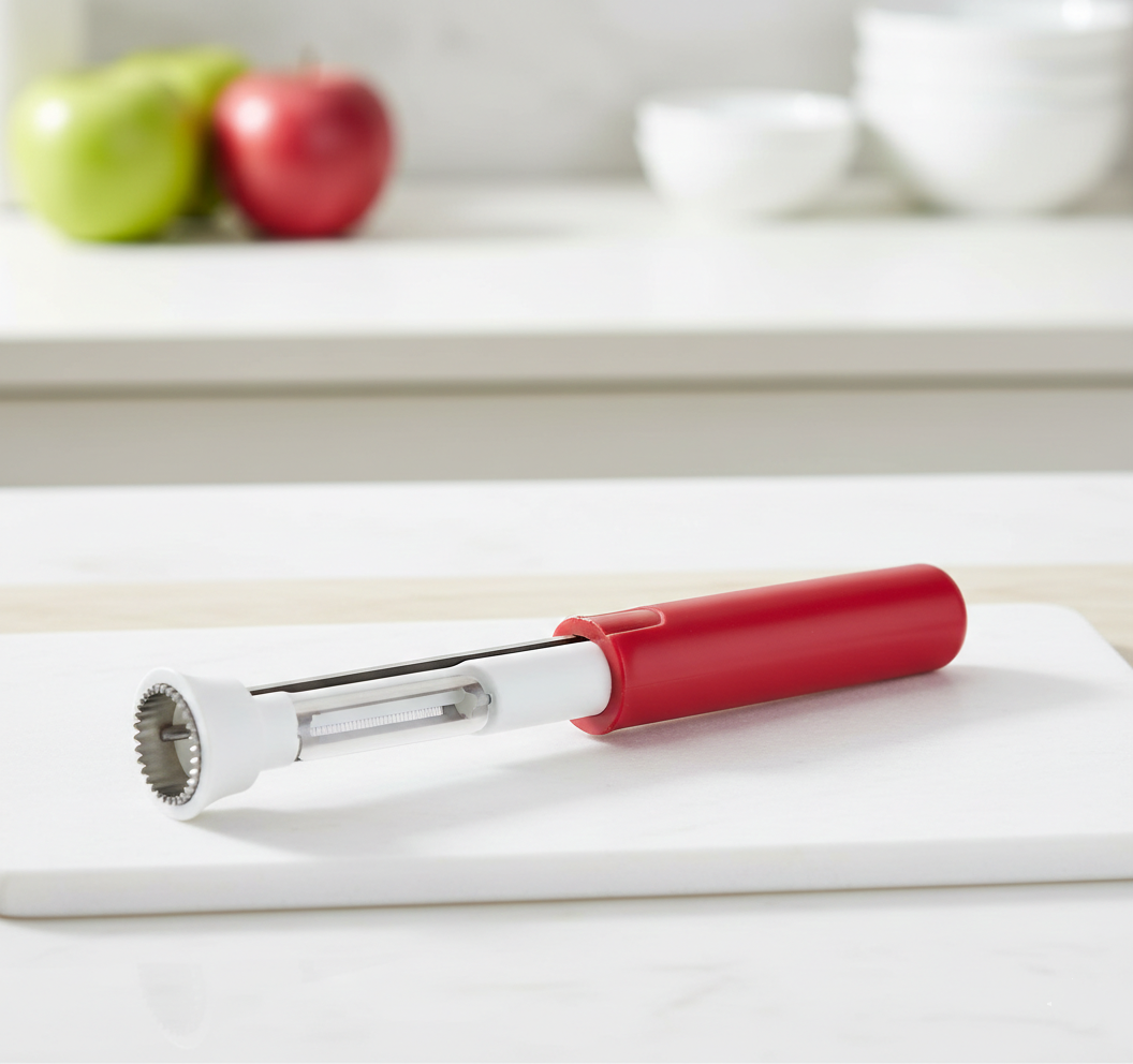 ✨2 in 1 Apple Corer and Peeler - Stainless Steel Fruit Corer