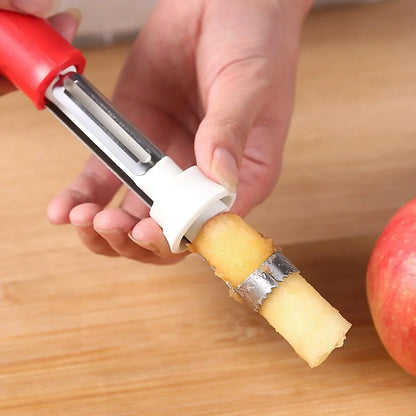 ✨2 in 1 Apple Corer and Peeler - Stainless Steel Fruit Corer